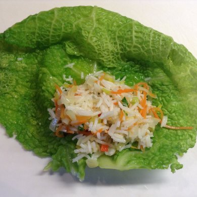 Постные голубцы из савойской капусты. - Шаг 8