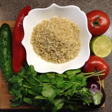 Табуле  с киноа - Шаг 1