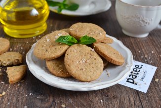 Постное печенье с отрубями