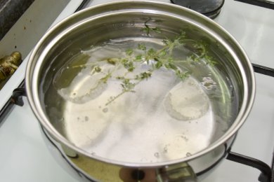 Лумакони с баклажановым кремом - приготовление