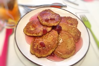 Овсяно-яблочные оладьи