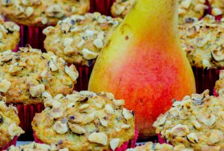 Маффины с грушей и клетчаткой на кефире