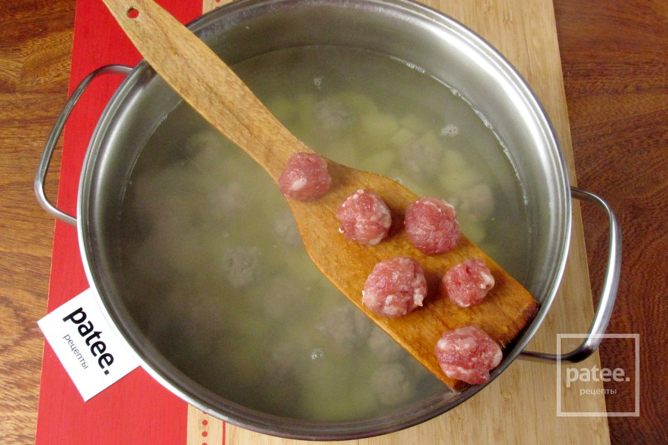 Суп с фрикадельками, грибами и орзо - Шаг 11