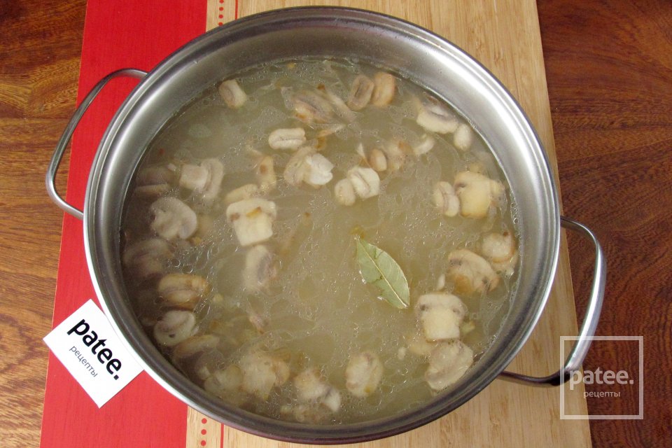 Суп с фрикадельками, грибами и орзо - Шаг 14