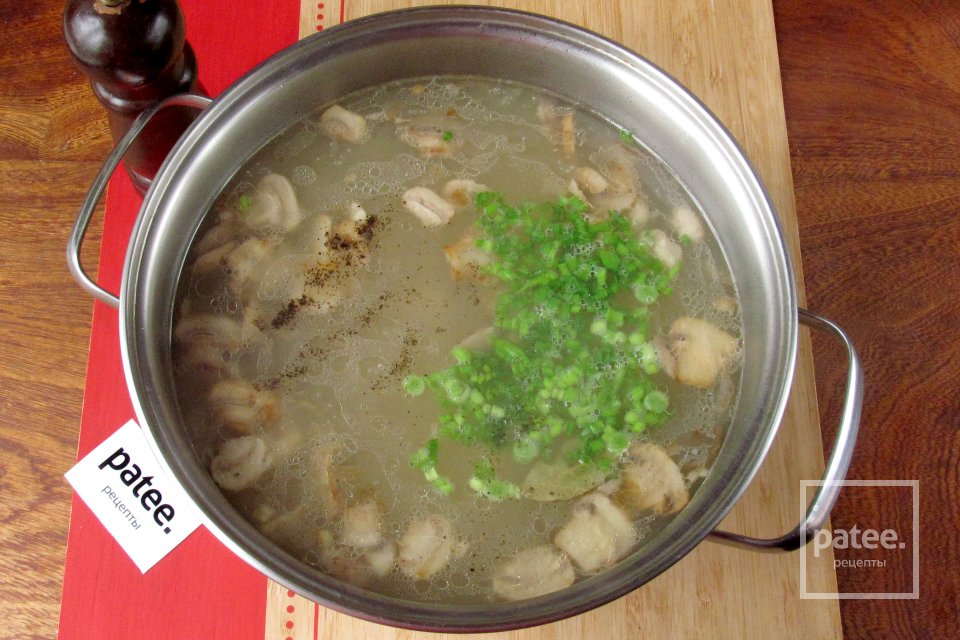 Суп с фрикадельками, грибами и орзо - Шаг 16