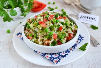 Овощной салат с булгуром