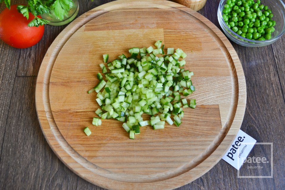 Овощной салат с булгуром - Шаг 7