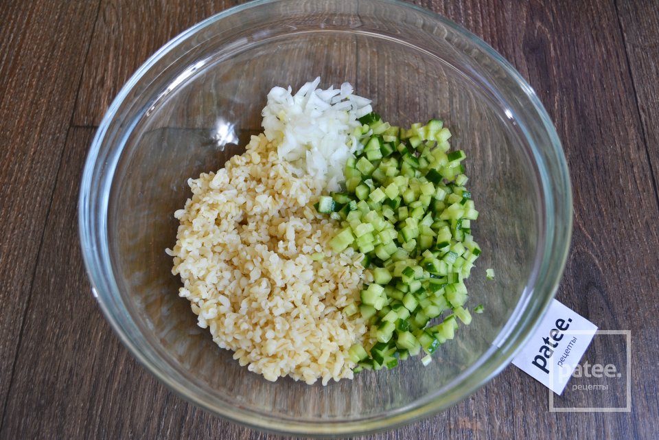 Овощной салат с булгуром - Шаг 11