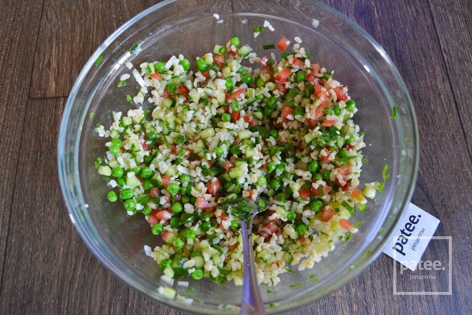 Овощной салат с булгуром - Шаг 14