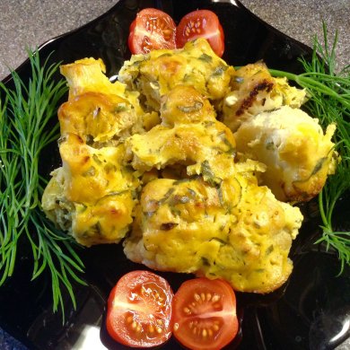 "Золотая" цветная капуста, запечённая под горчичным соусом. - Шаг 9