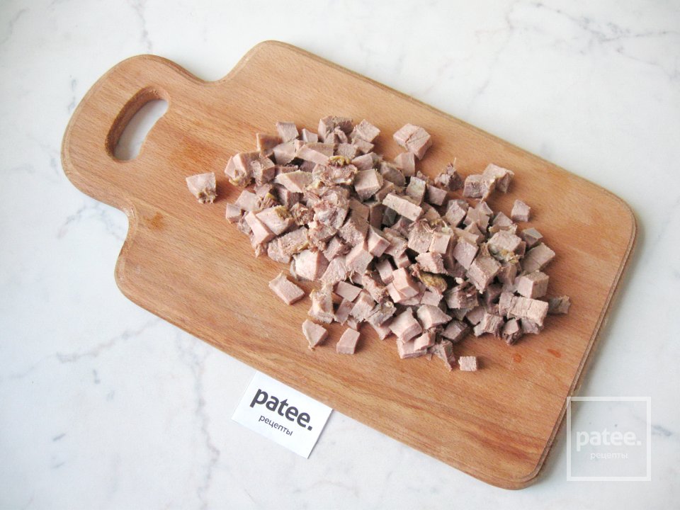 Окрошка с языком и черемшой - Шаг 2