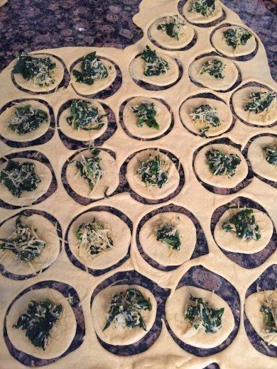 Жареные пирожки со шпинатом - Шаг 3