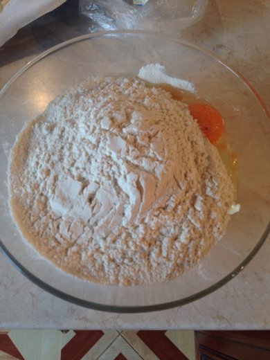 Яблочный пирог с заливкой🍏🍌 - Шаг 2