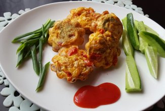 Омлет в корзиночках