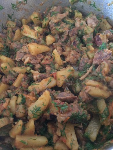 Жаркое из баранины с грибами 🐑 - Шаг 2