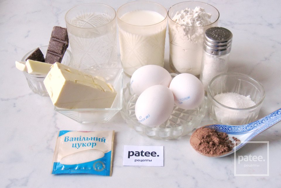 Профитроли с шоколадным и ванильным кремом - Шаг 1