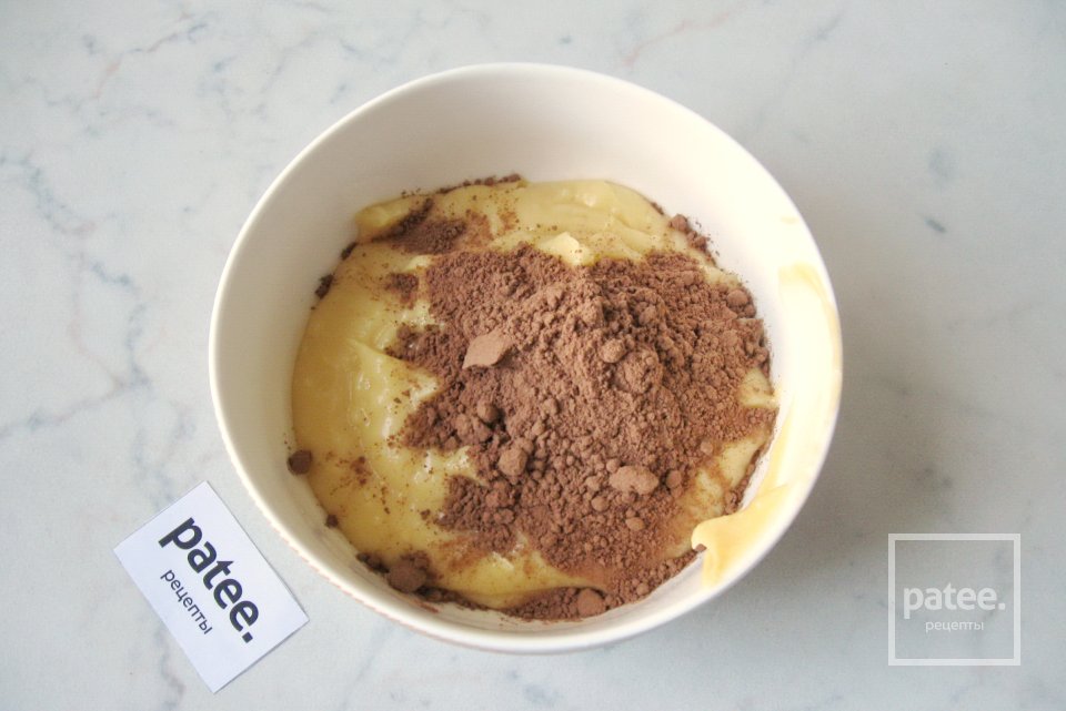 Профитроли с шоколадным и ванильным кремом - Шаг 7