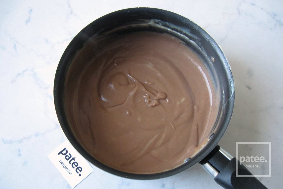 Профитроли с шоколадным и ванильным кремом - Шаг 14