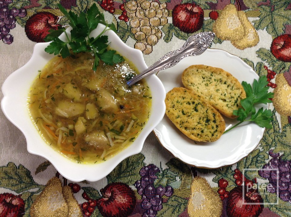 Его Величество Суп с Белыми Грибами и Лапшой. - Шаг 5