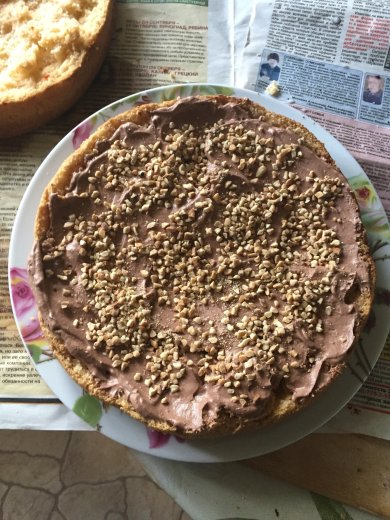 Тортик🍰🍫🍓(с шоколадом и клубникой) - Шаг 2