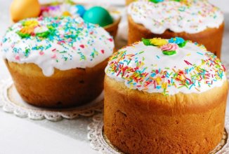 Ванильный кулич на сливках