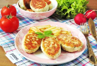 Куриные котлеты с овсяными хлопьями и шпинатом