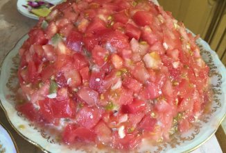 Салат " красная шапочка" 🍅