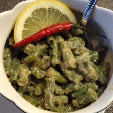 Стручки фасоли под кунжутным соусом. - Шаг 8