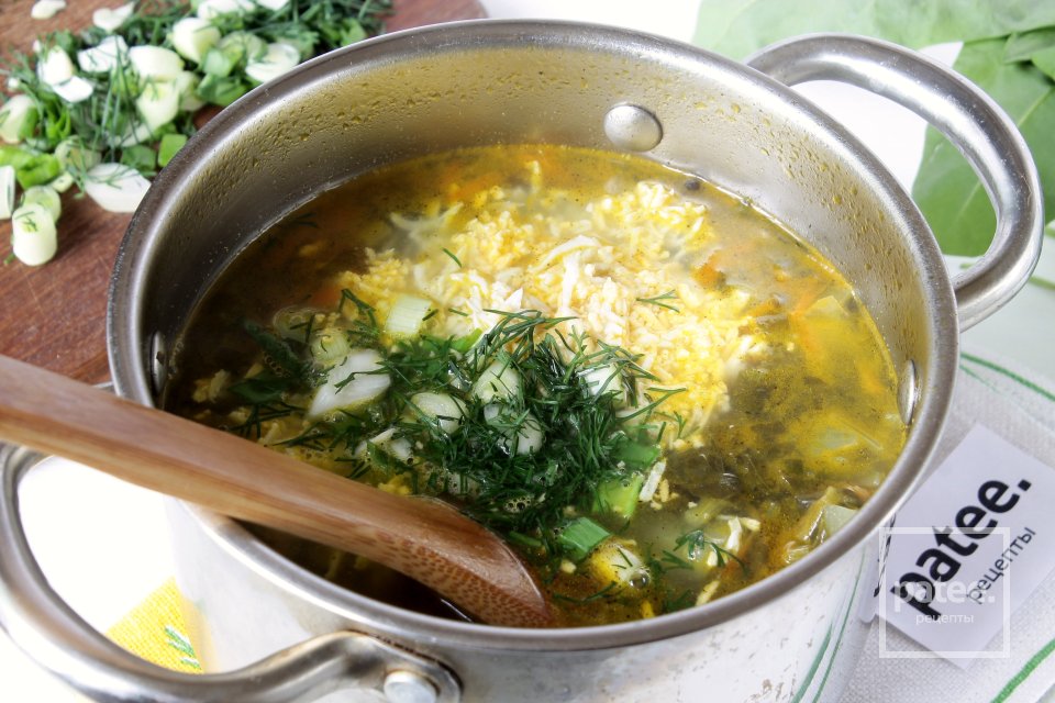 Зеленый борщ со щавелем - Шаг 11