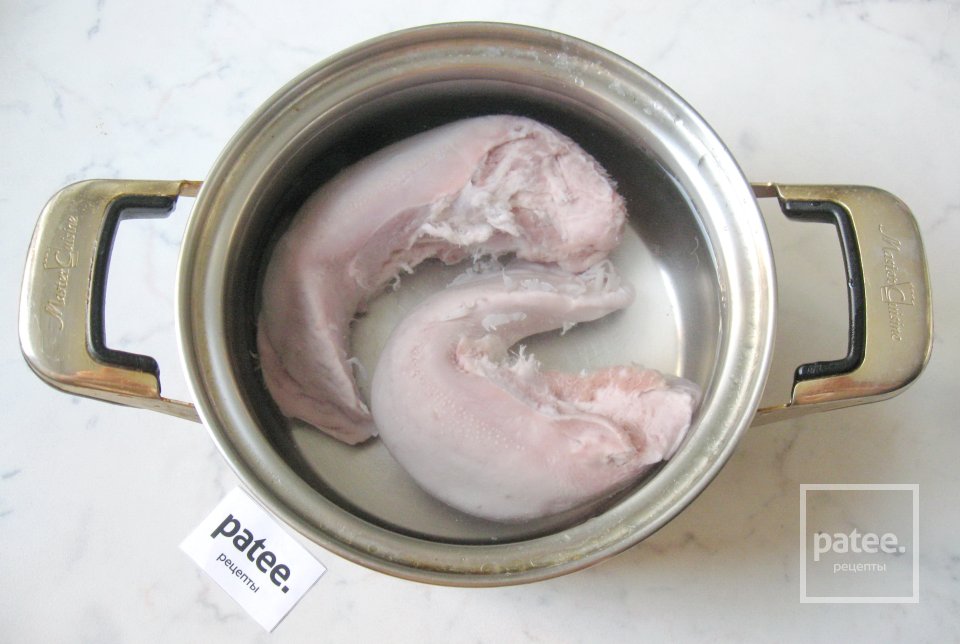 Свиной язык в сливочно-грибном соусе - Шаг 3