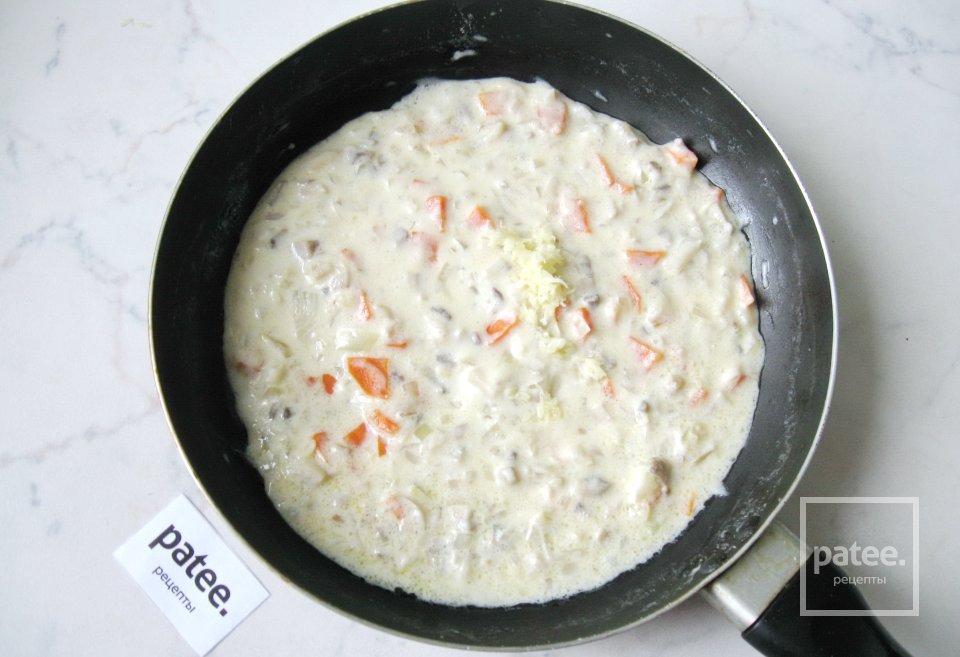 Свиной язык в сливочно-грибном соусе - Шаг 12