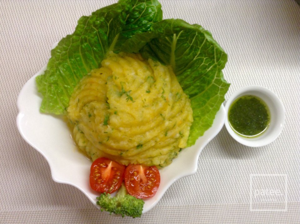 Полезное пюре для детей и взрослых с зелёным маслом. - Шаг 3