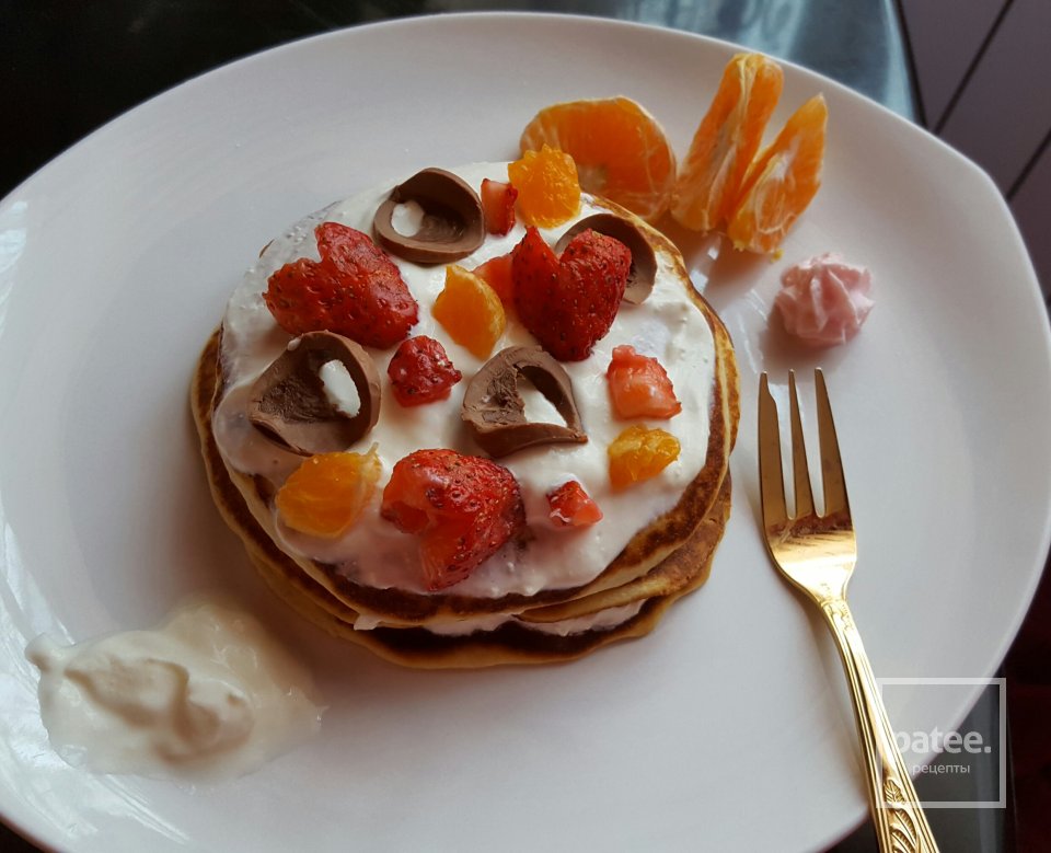 Мини тортик из панкейков и творога - Шаг 3