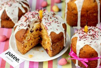 Пасхальный кулич с творогом