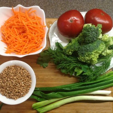 "Грешный супчик" с гречкой и брокколи. - Шаг 1