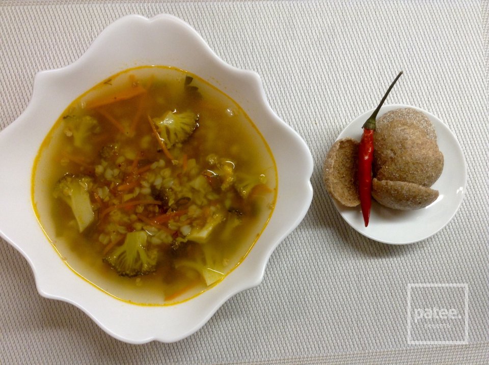 "Грешный супчик" с гречкой и брокколи. - Шаг 5