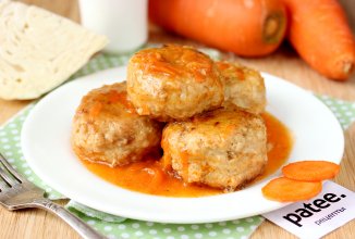 Ленивые голубцы из кролика в морковно-томатном соусе