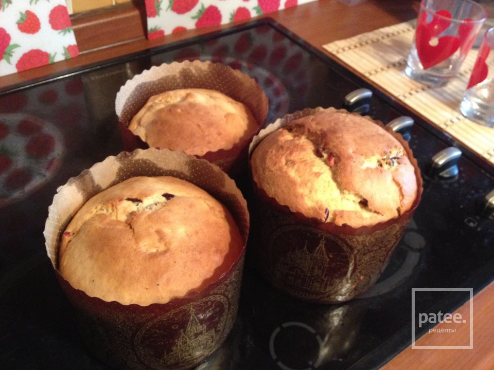 Куличи на сметане - Шаг 1