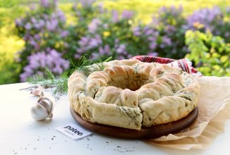 Хлеб Чесночный венок