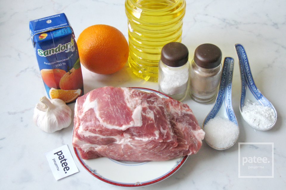 Отбивные из свинины с апельсиновым соусом - Шаг 1