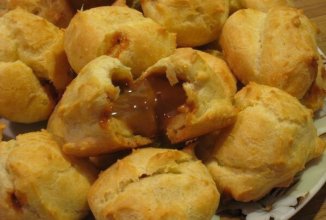 Мини Эклеры со сгущенкой