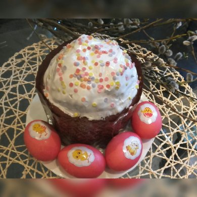 Кулич "Апельсиновый" (бездрожжевой)