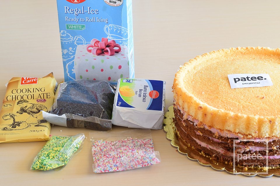 Торт "Пасхальная корзина" - Шаг 1