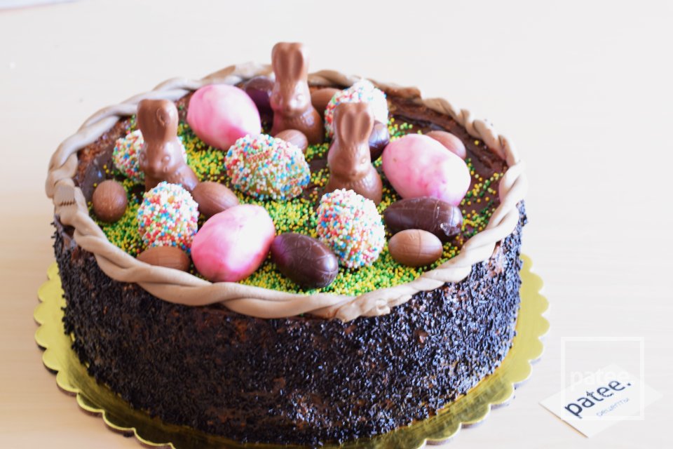 Торт "Пасхальная корзина" - Шаг 10