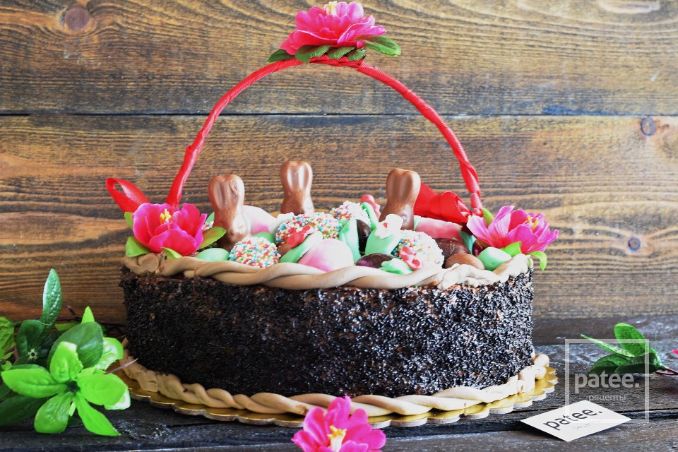 Торт "Пасхальная корзина" - Шаг 13