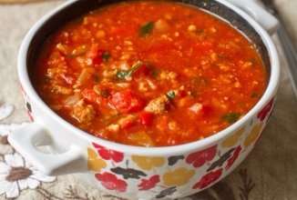 Томатный суп с фаршем