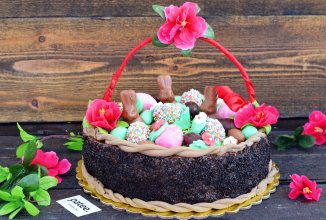 Торт "Пасхальная корзина"