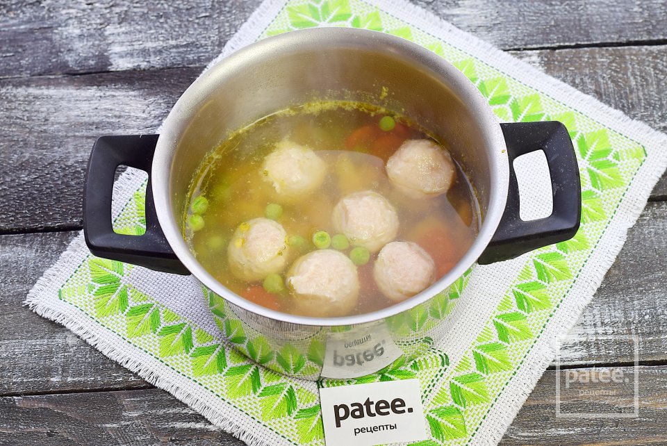 Диетический суп с индюшиными фрикадельками - Шаг 11