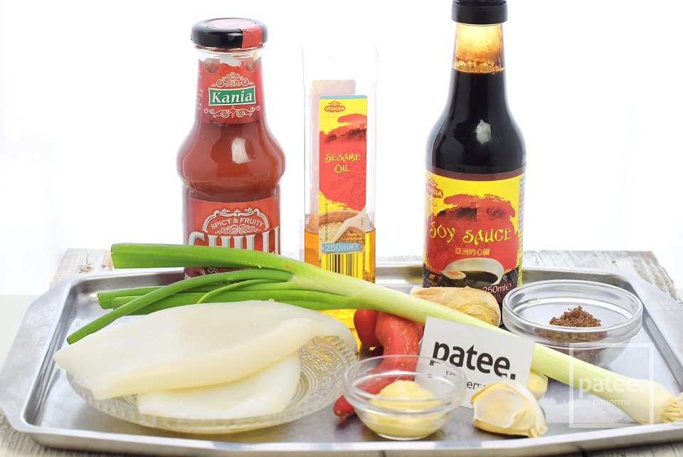 Кальмар по-корейски - Шаг 1