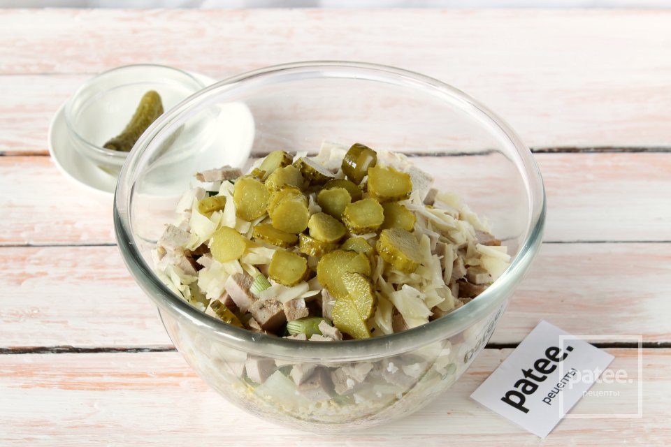 Картофельный салат с бужениной - Шаг 8